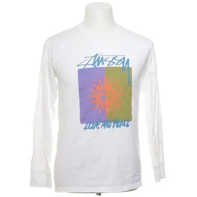 Långärmad t-shirt (Vit, Flerfärgad) från Stüssy Bomull