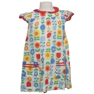 Kjole (Hvid, Flerfarvet) fra Little Bird Bomuld