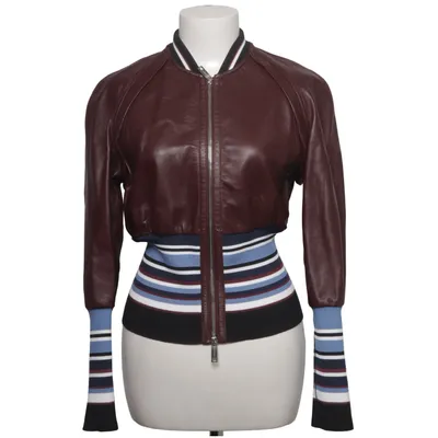 Blouson (Marron, Bleu, Noir) de Sportmax Élasthane, Cuir, Polyamide, Polyester
