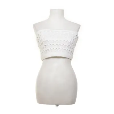 Tubtopp (Vit) från FB Sister Knitwear Akryl, Bomull, Polyester