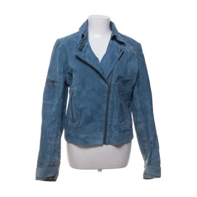Bikerjacka (Blå) från JSFN Skinn, Polyester