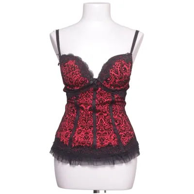 Korsett (Röd, Svart)