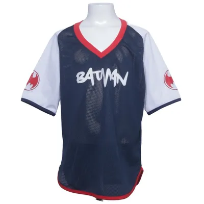 T-shirt (Blauw, Wit, Rood) van Batman Katoen
