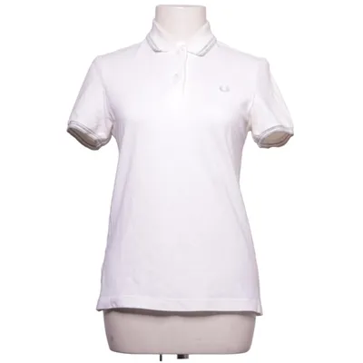 Pikétröja (Vit) från Fred Perry Bomull, Elastan