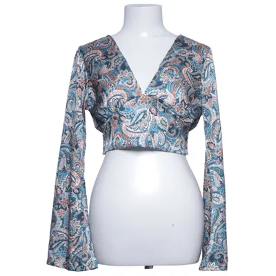 Blouse (Blue, Multicolored) from Meet x Tiger Elastane, Polyester
