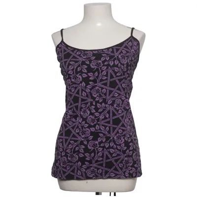 Tanktop (Schwarz, Lila) von Gothicana by EMP Baumwolle, Elasthan