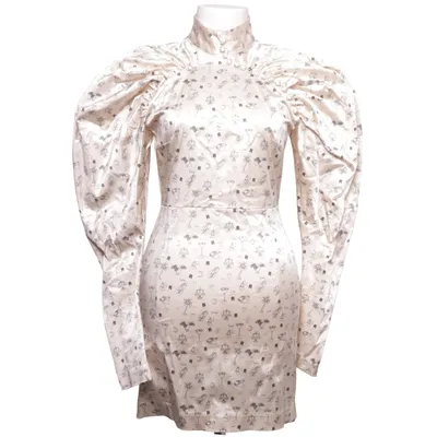 Cocktailklänning (Vit, Svart) från ROTATE Birger Christensen Elastan, Viskos