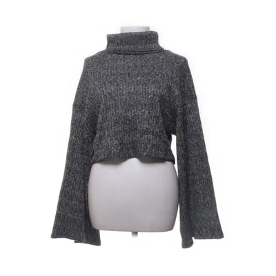 Turtleneck (Grå, Hvid) fra Fashion Nova Elastan, Polyester