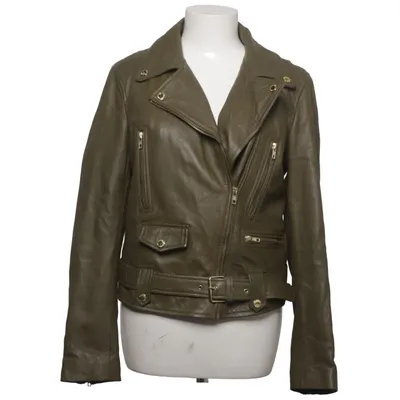 Bikerjacka (Grön) från Each x Other Bomull, Skinn, Polyester, Viskos