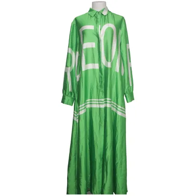 Shirt dress (Green, White) from Zeta Otto Polyester