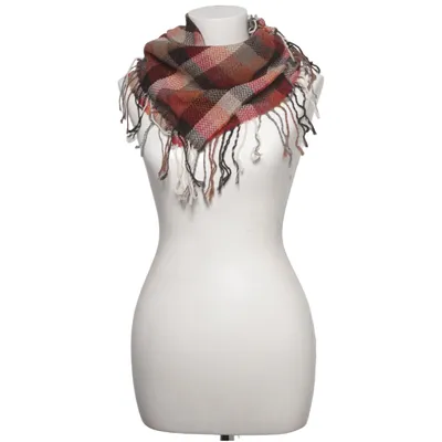 Écharpe (Marron, Rouge, Multicolore) de Noir&Blanc Laine