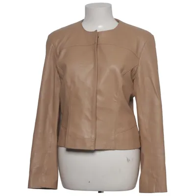 Lederjacke (Beige) von Alain Manoukian Acetat, Leder