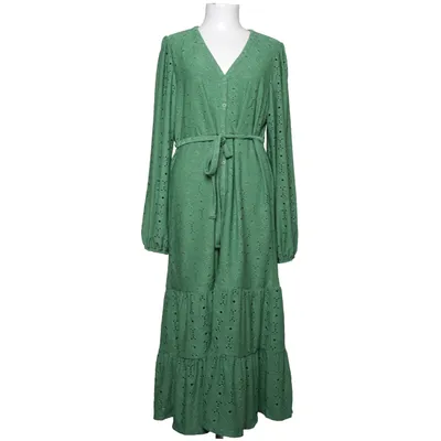 Långklänning (Grön) från Happy Holly Elastan, Polyester