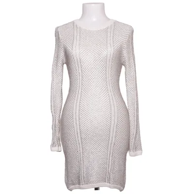 Jurk (Wit, Zilver) van Missguided Metallvezel, Viscose