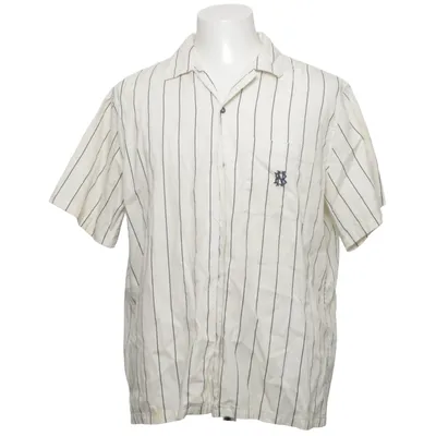 Chemise à manches courtes (Beige, Bleu) de New Black Coton