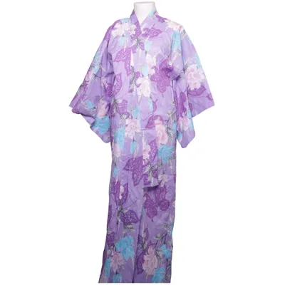 Kimono (Violet, Multicolore)
