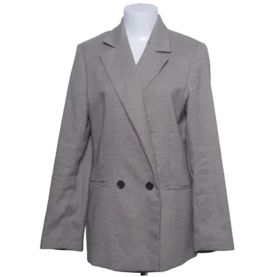 Blazer (Beige, Black) from Mango Elastane, Recycled polyester