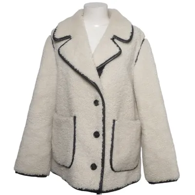 Shearling jacket (White, Black) from Maje Faux leather, Polyester