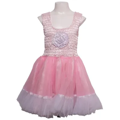 Bloemenmeisjes jurk (Roze, Wit) van Minisa Polyester