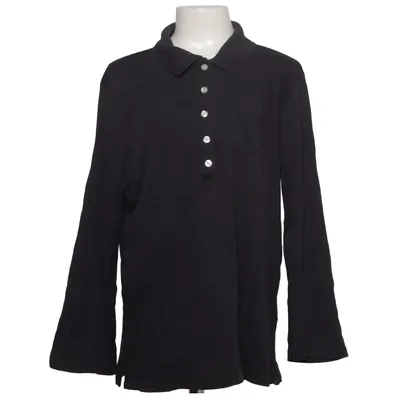 Henley shirt (Zwart) van Lands' End Katoen
