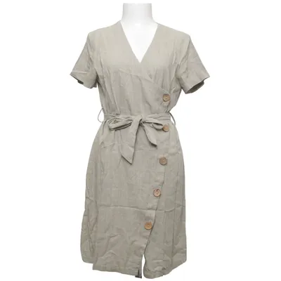 Skjortekjole (Beige) fra Normcore Linned, Viscose