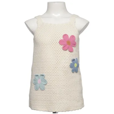 Jurk (Beige, Meerkleurig) van Zara Katoen, Polyester