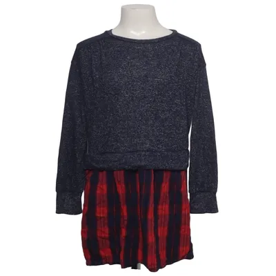 Dress (Blue, Red) from Gap Kids Elastane, Polyester, Viscose