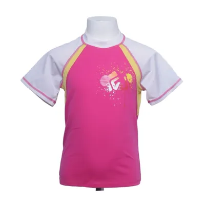 T-shirt de natation (Rose, Blanc, Jaune) de Worp Élasthane, Polyamide