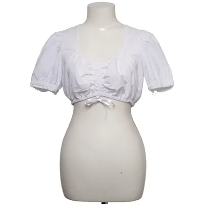 Dirndlblus (Vit) från Distler Bomull, Polyester
