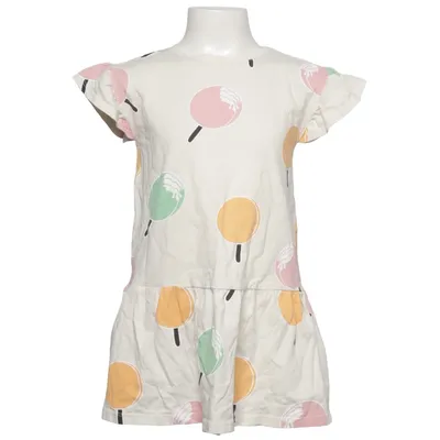 Dress (Beige, Multicolored) from Lindex Kids Cotton