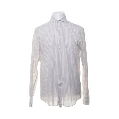 Shirt (Beige, Wit) van Suitsupply Katoen