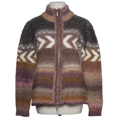 Strickjacke (Braun, Lila, Mehrfarbig) von Eisbär Acryl, Alpakawolle, Polyamid, Viskose