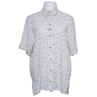 Kortärmad skjorta (Beige, Flerfärgad) från Landhaus Polyester, Viskos