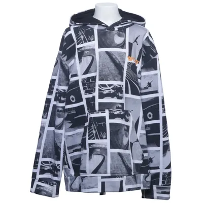 Capuchon sweater (Zwart, Wit) van Woxo 720° Katoen, Polyester
