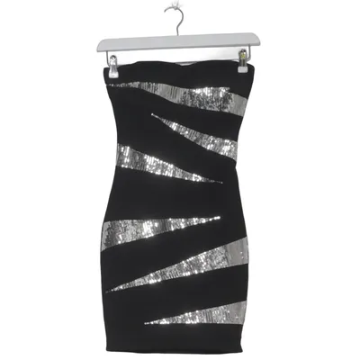 Robe de cocktail (Noir, Argent) de Manosque Élasthane, Polyester