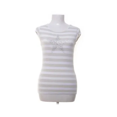 Topp (Vit, Guldfärgad, Beige) från Vogue Elastan, Nylon, Polyester, Viskos
