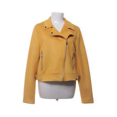 Biker jacket (Yellow) from LCW Casual Elastane, Polyester