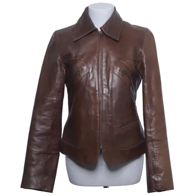 Veste en cuir (Marron) de Vero Moda Cuir, Polyester