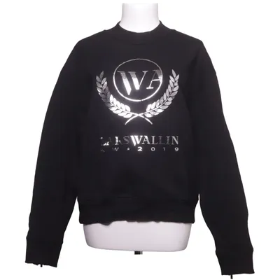 Collegetröja (RN# Logo Sweat Black) från Lars Wallin Polyuretan, Viskos