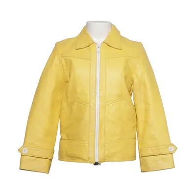 Läderjacka (Gul) från Mini Rodini Skinn, Polyester