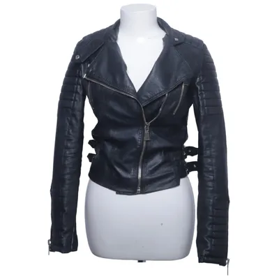 Veste de motard (Noir) de Voyelles Polyester, Polyuréthane