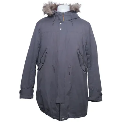 Parka (Gray) from Pretty Green Acrylic, Cotton, Nylon, Polyester