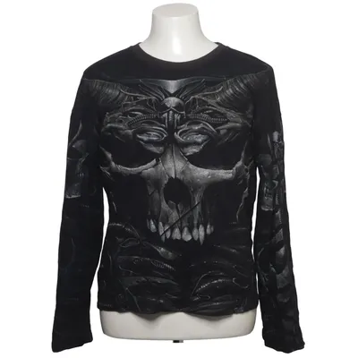 Long sleeve T-shirt (Black, Gray) from Spiral Cotton