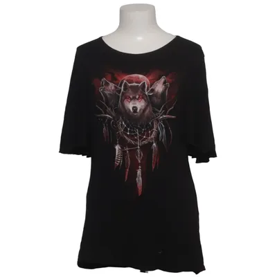 Top (Zwart) van Spiral Elastaan, Viscose