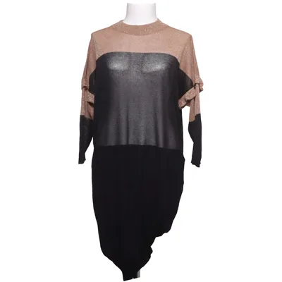 Kjole (Sort, Guld) fra Summum Woman Metallfiber, Polyamid, Polyester, Viscose
