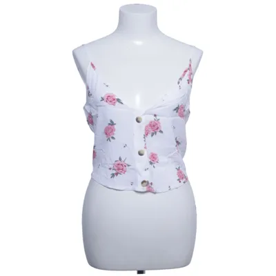 Crop top (Hvid, Flerfarvet) fra H&M Viscose