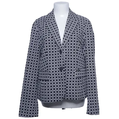 Blazer (Black, White) from Luis Trenker Cotton, Linen, Polyester, Viscose