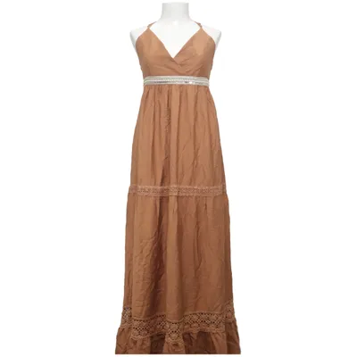 Maxi dress (Brown) from Orna Farho Polyamide, Viscose