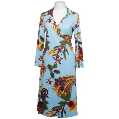 Omlottklänning (Blå, Flerfärgad) från Vera Velour Elastan, Viskos