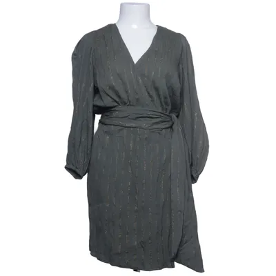 Robe portefeuille (Vert) de ALIX Coton, Fibre métallique, Viscose